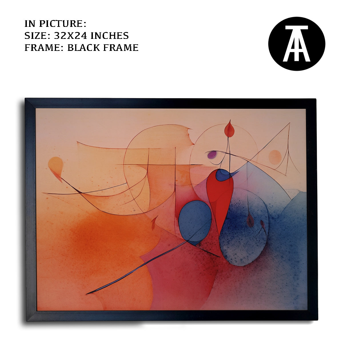 Artwork in Metal Earling Silver Frame