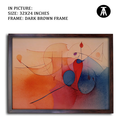 Artwork in Metal Champagne Gold Frame