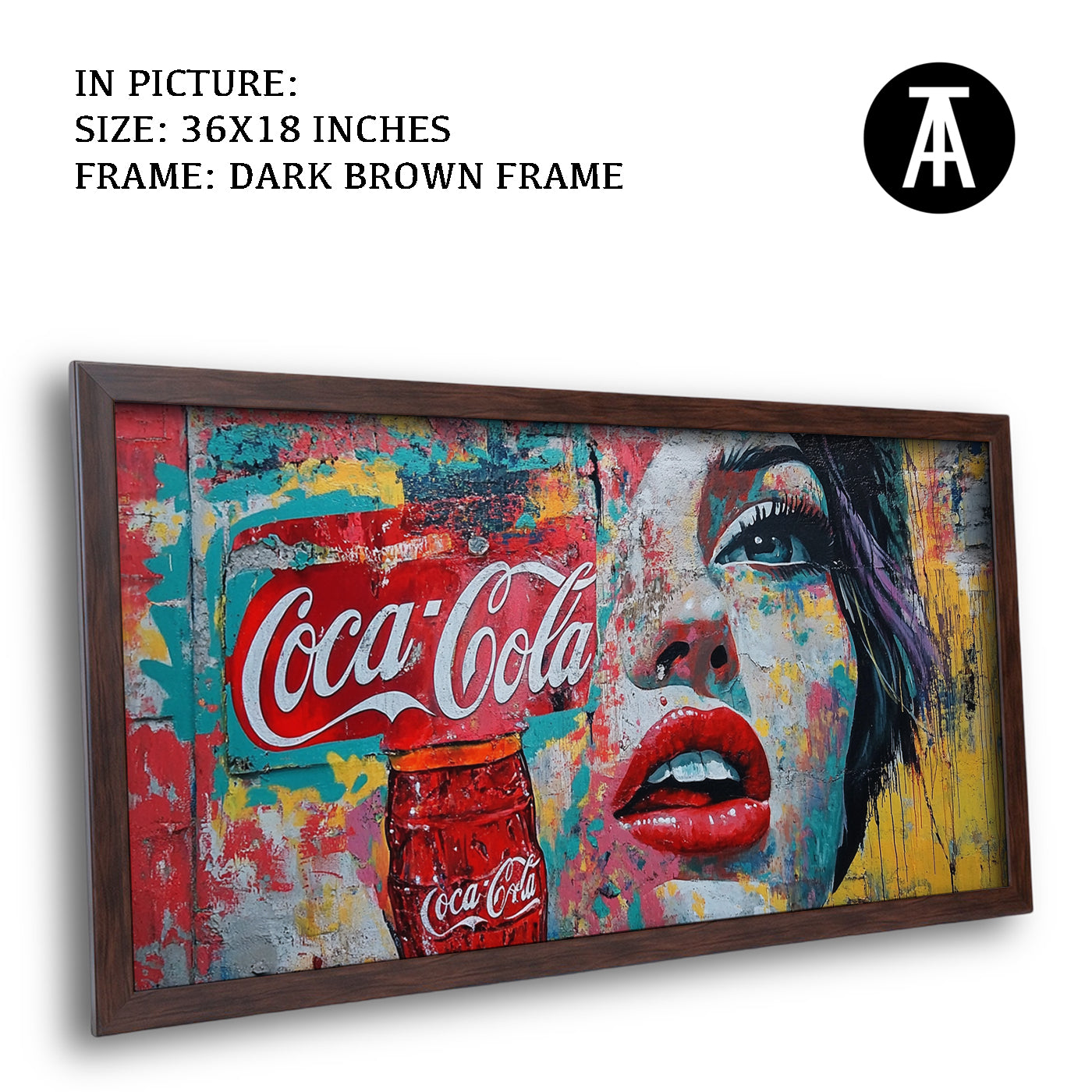Artwork in Metal Champagne Gold Frame