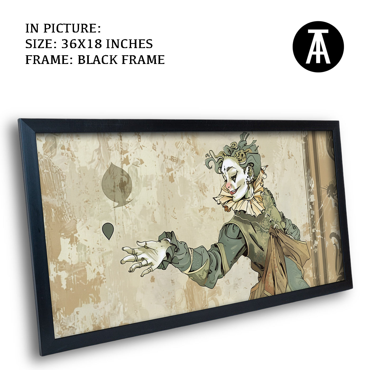 Artwork in Metal Earling Silver Frame