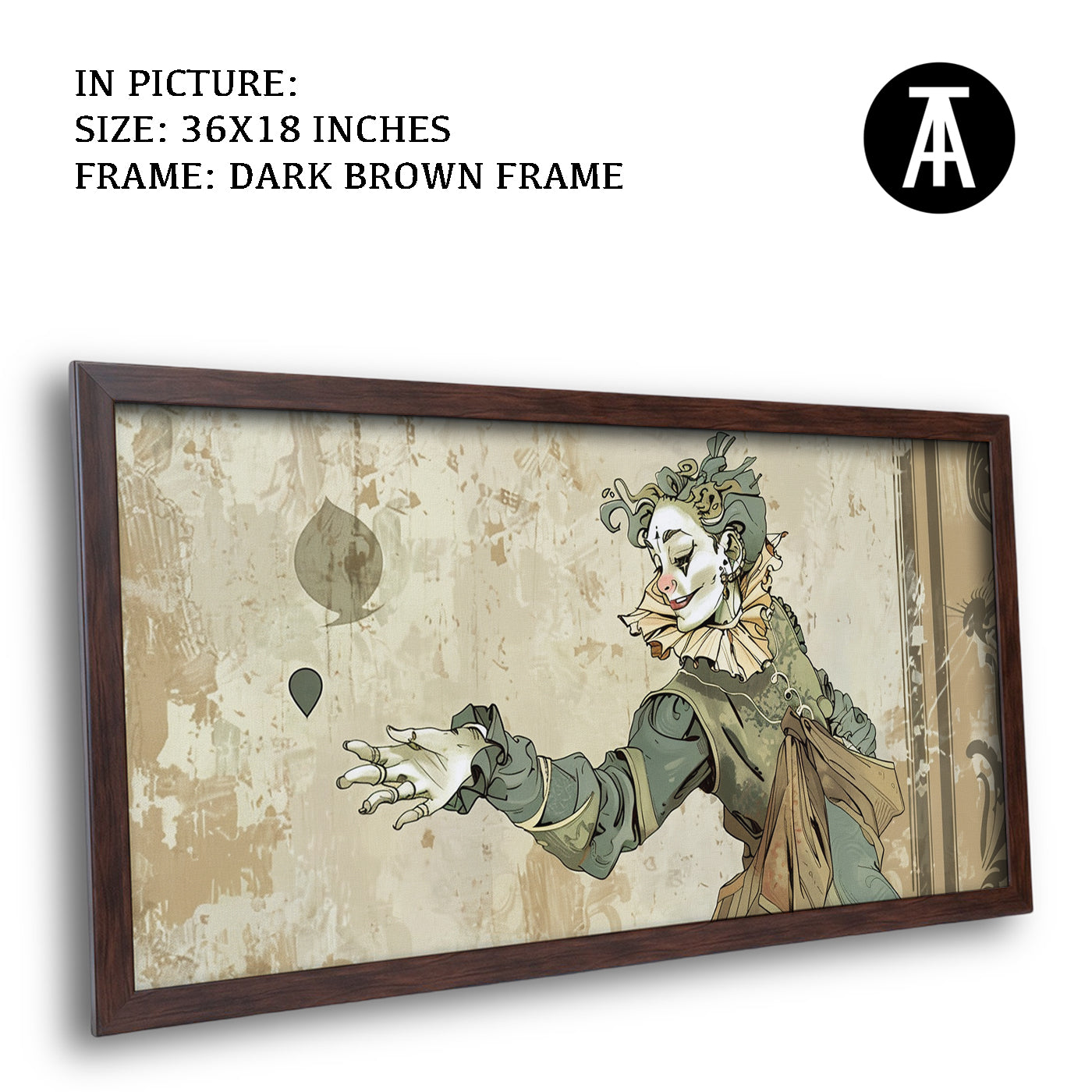 Artwork in Metal Champagne Gold Frame