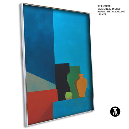 Artwork in Metal Earling Silver Frame