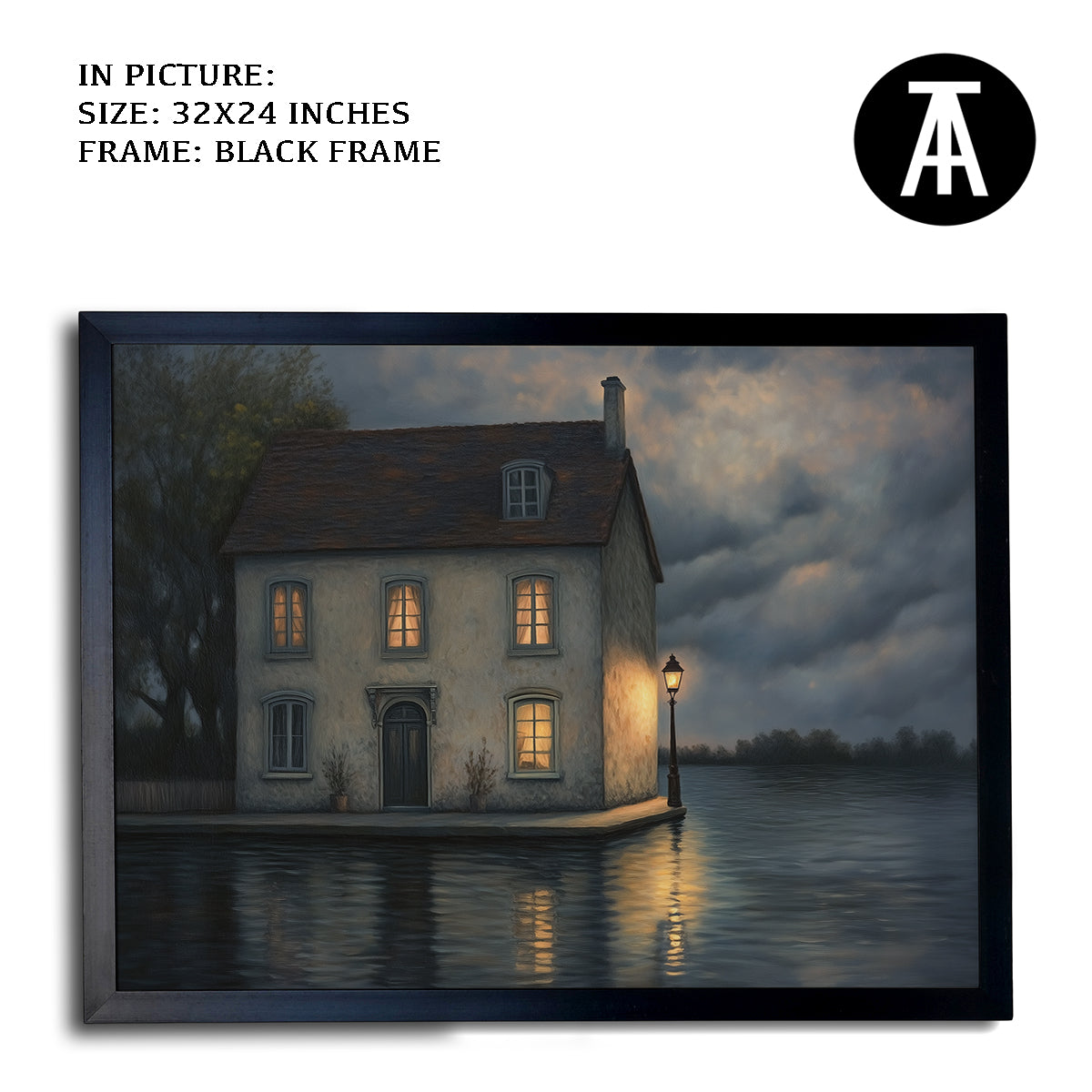 Artwork in Metal Earling Silver Frame