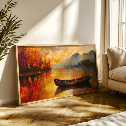 Modern Art Painting in a Lifestyle Setting