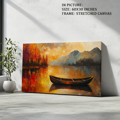 Artwork in Natural Wood Frame