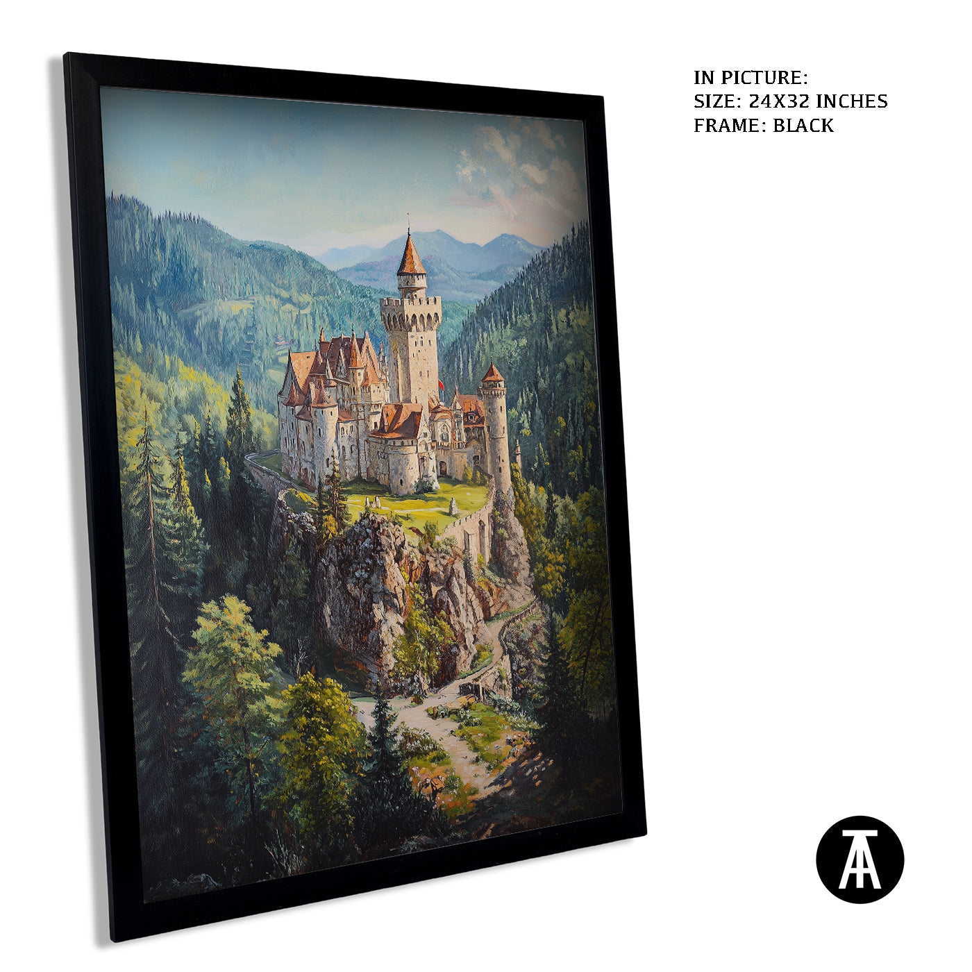Artwork in Metal Earling Silver Frame