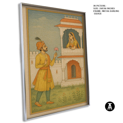 Artwork in Metal Earling Silver Frame
