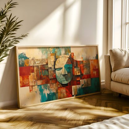 Modern Art Painting in a Lifestyle Setting
