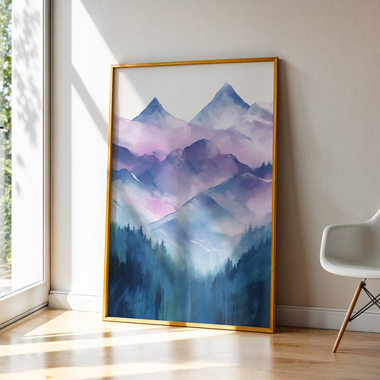 Abstract Painting in a Lifestyle Setting