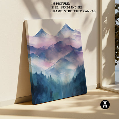 Artwork in Natural Wood Frame