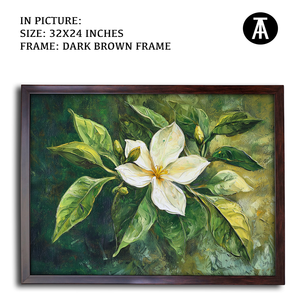Artwork in Metal Champagne Gold Frame