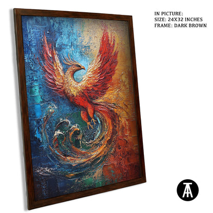 Artwork in Metal Champagne Gold Frame