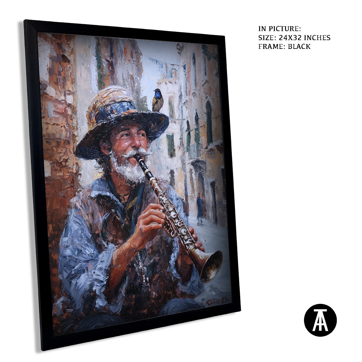 Artwork in Metal Earling Silver Frame
