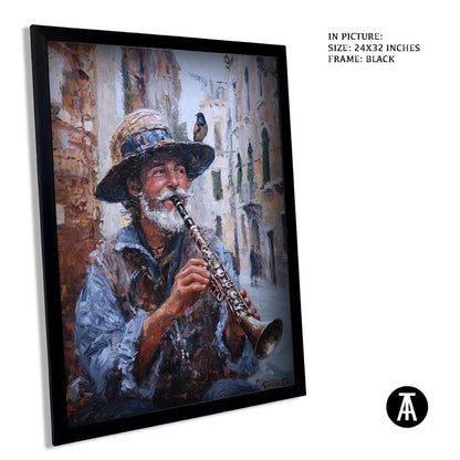 Artwork in Metal Earling Silver Frame