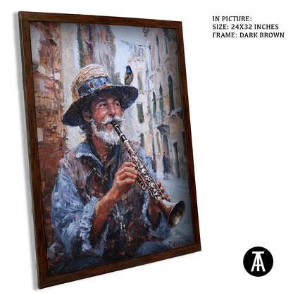 Artwork in Metal Champagne Gold Frame