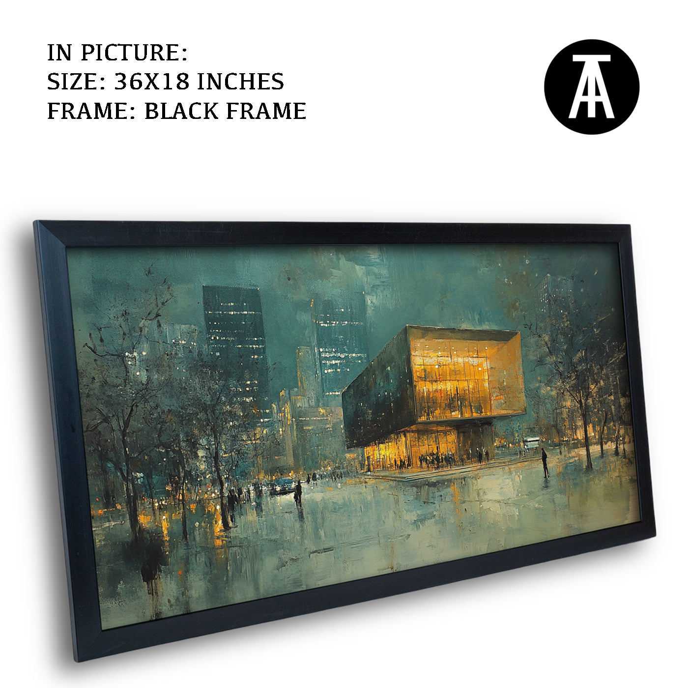 Artwork in Metal Earling Silver Frame