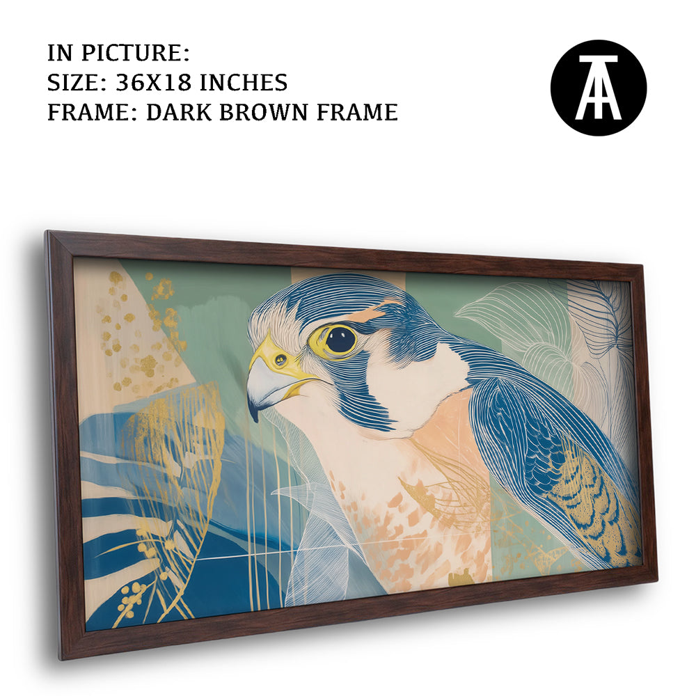 Artwork in Dark Brown Frame