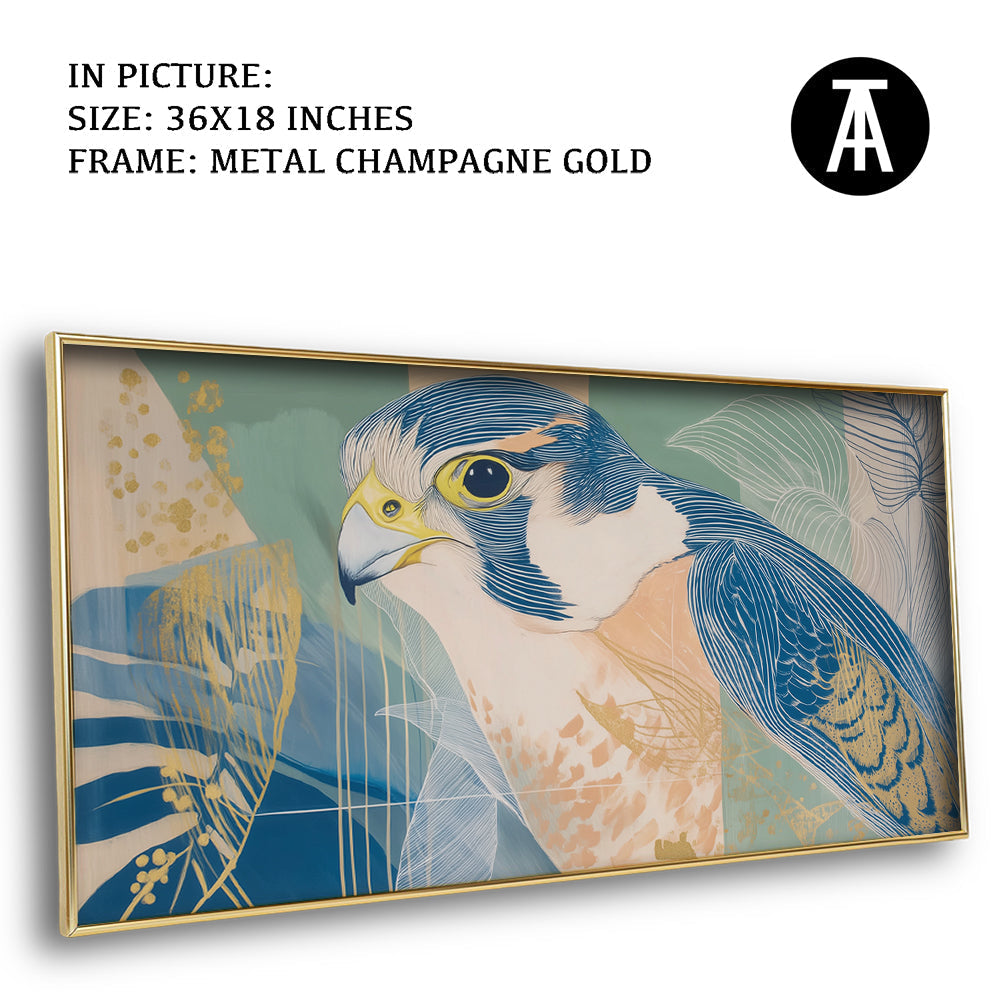 Artwork in Metal Champagne Gold Frame