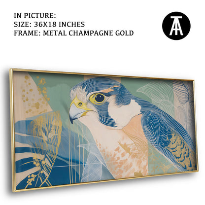 Artwork in Metal Champagne Gold Frame