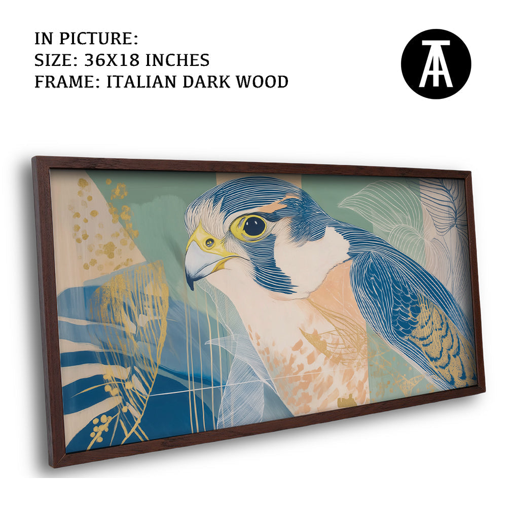 Artwork in Dark Wood Frame