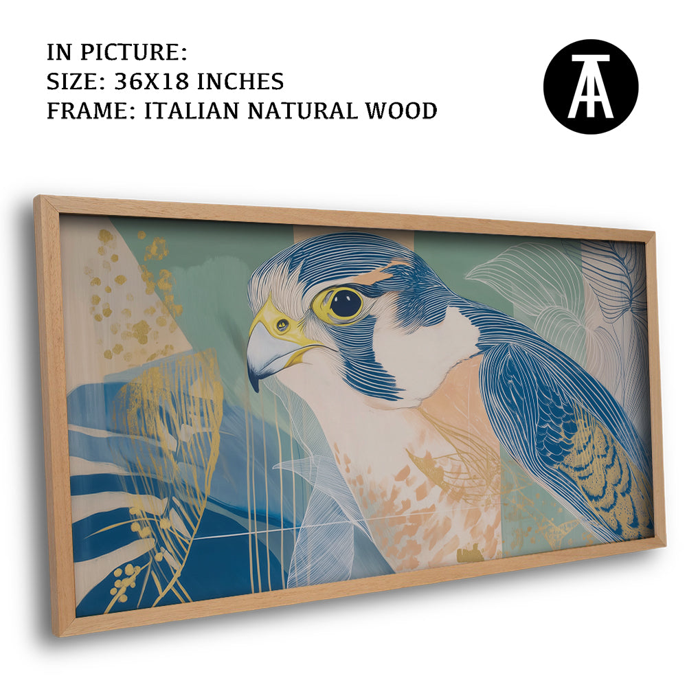 Artwork in Natural Wood Frame