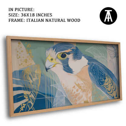 Artwork in Natural Wood Frame