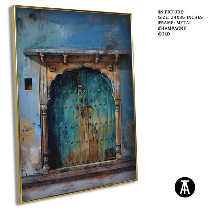 Artwork in Metal Champagne Gold Frame