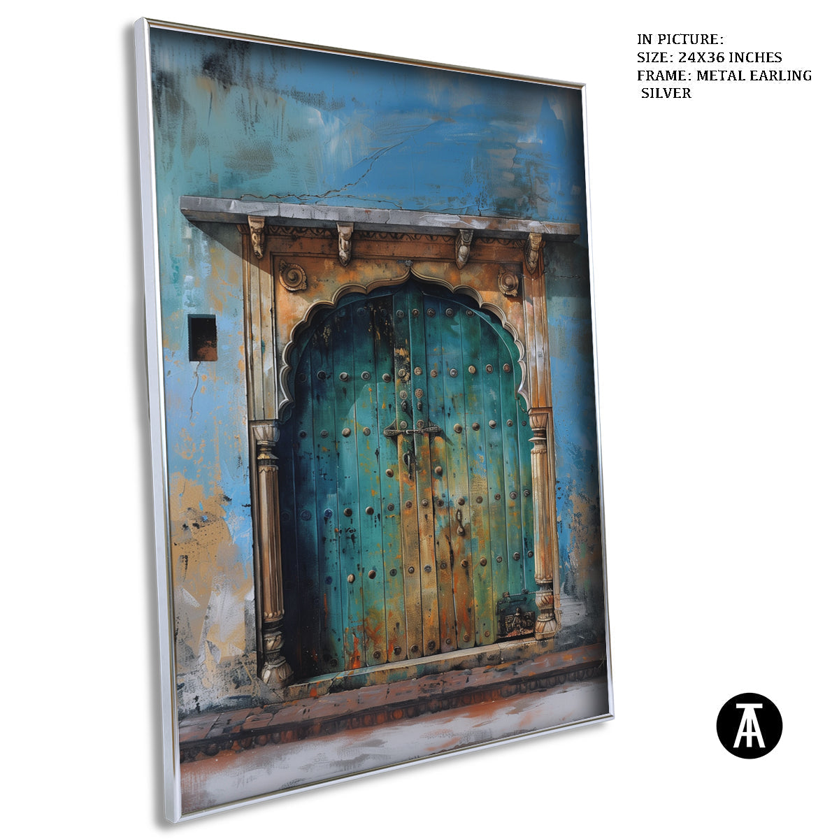 Artwork in Metal Earling Silver Frame