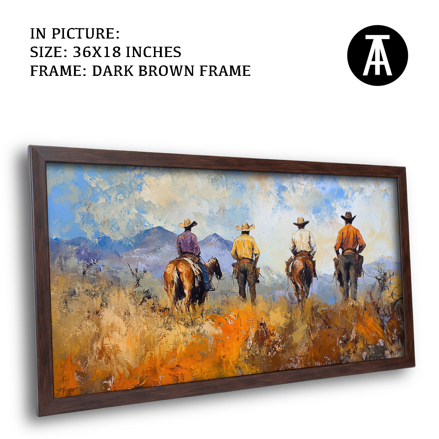 Artwork in Metal Champagne Gold Frame