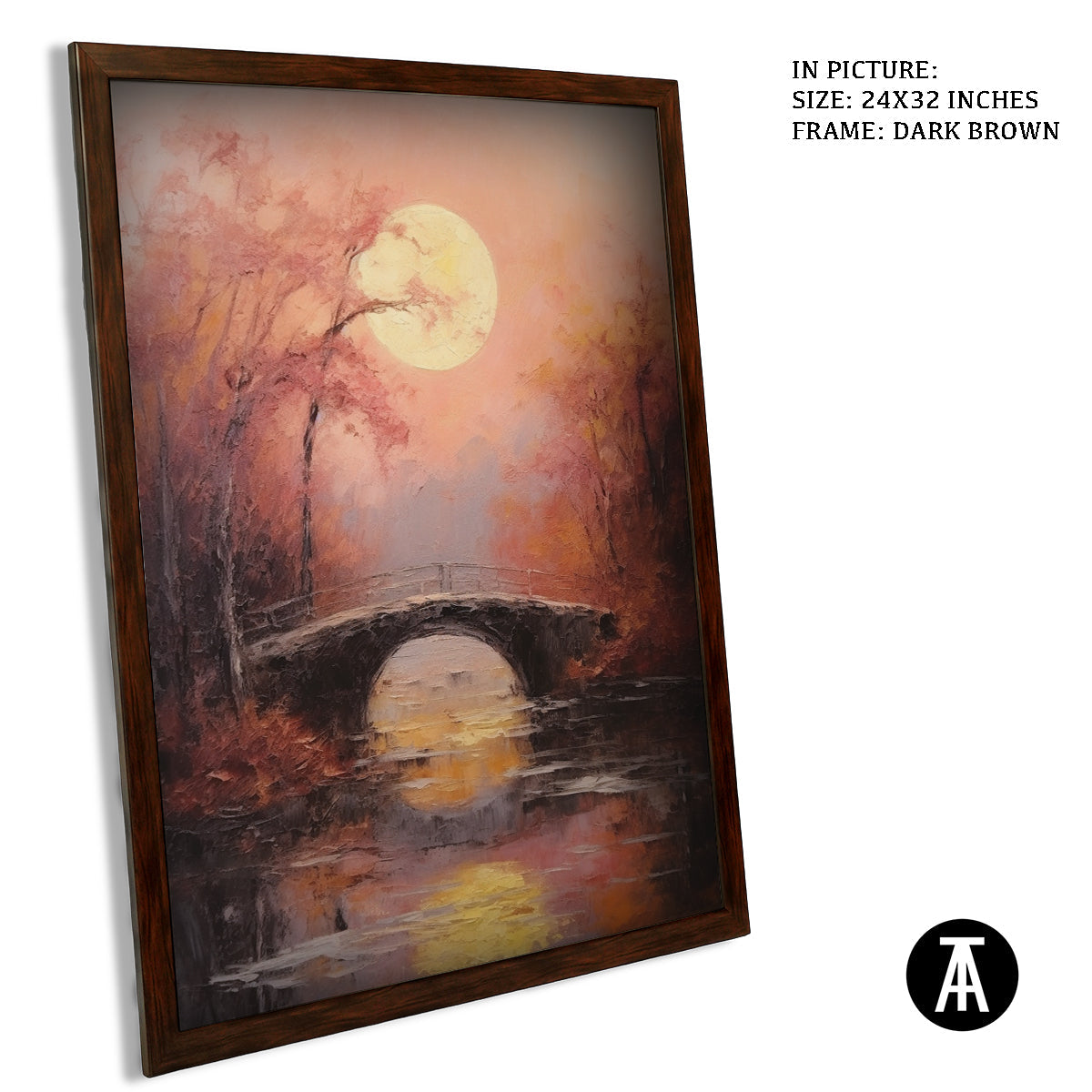 Artwork in Metal Champagne Gold Frame