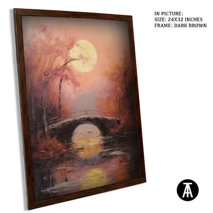 Artwork in Metal Champagne Gold Frame