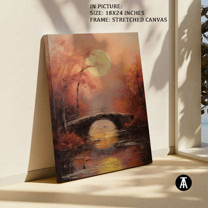 Artwork in Natural Wood Frame