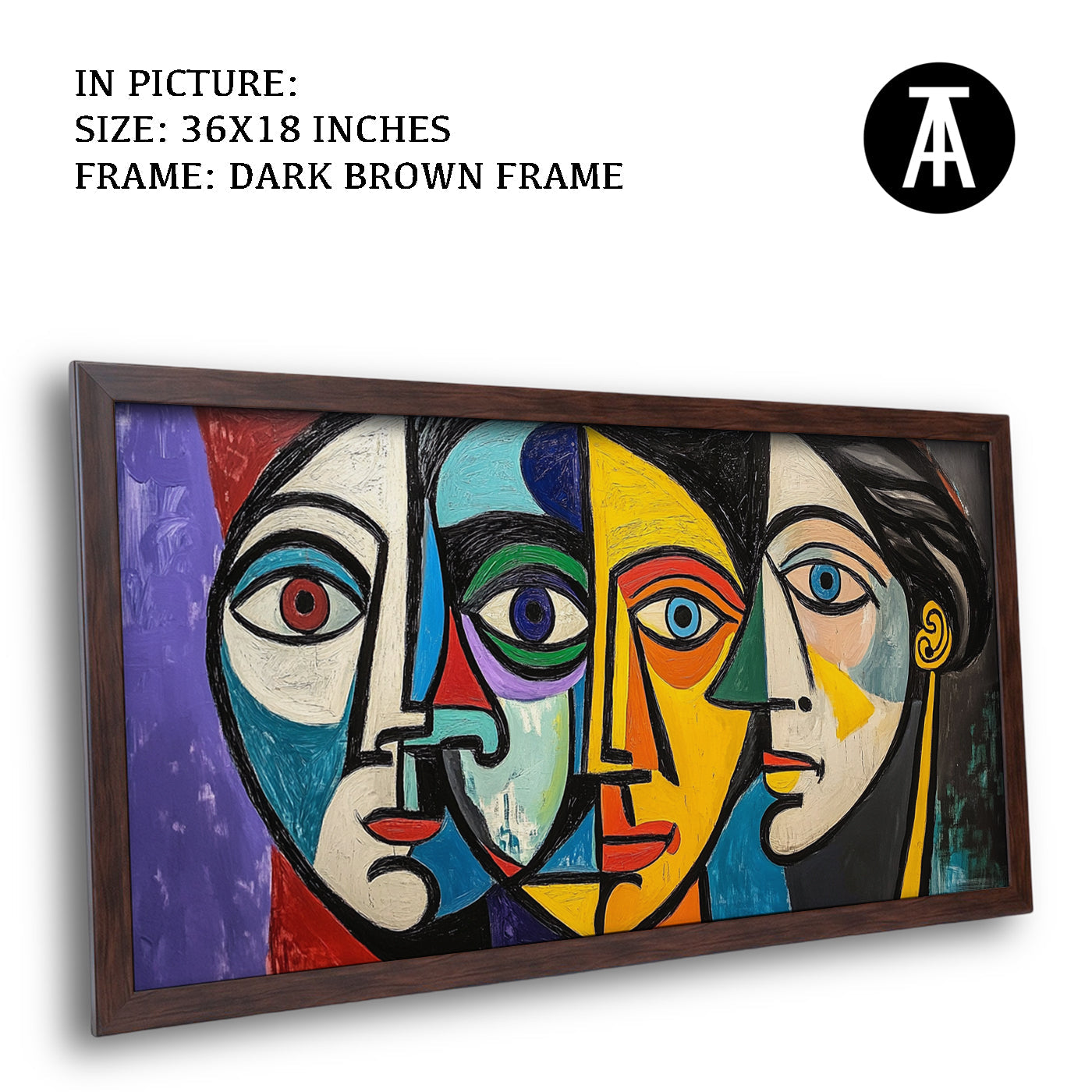 Artwork in Metal Champagne Gold Frame