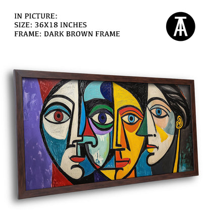 Artwork in Metal Champagne Gold Frame