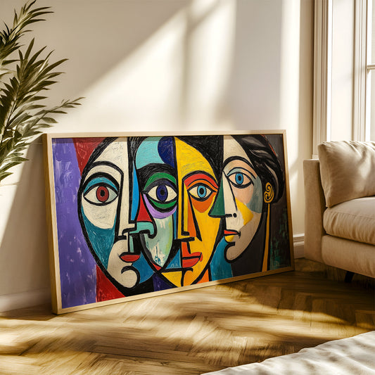 Modern Art Painting in a Lifestyle Setting
