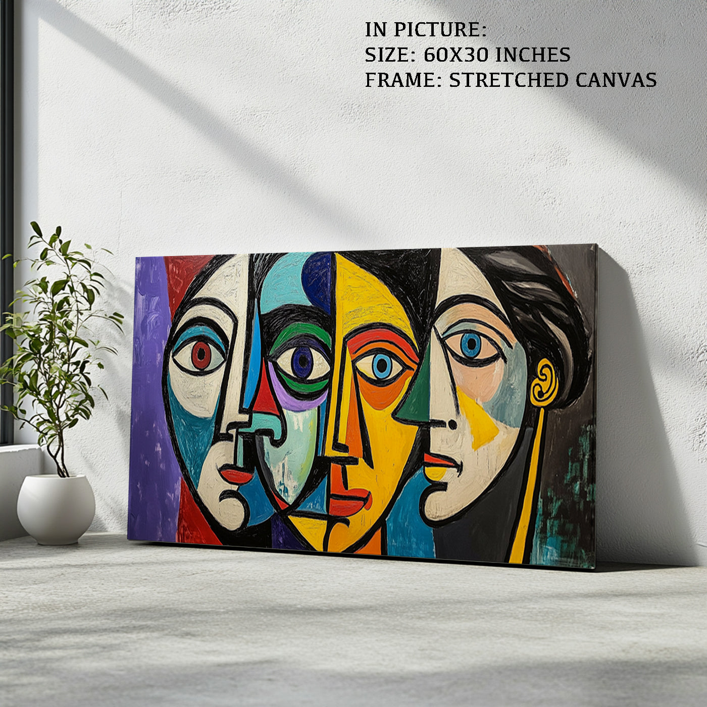 Artwork in Natural Wood Frame