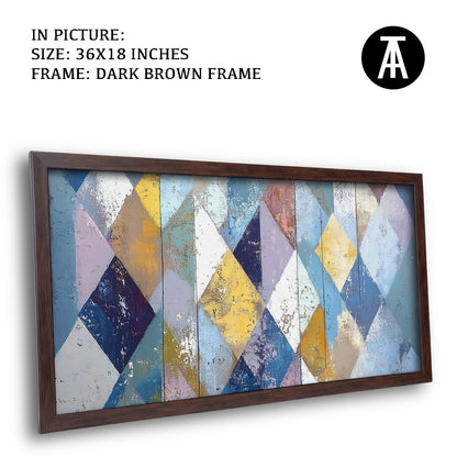 Artwork in Metal Champagne Gold Frame