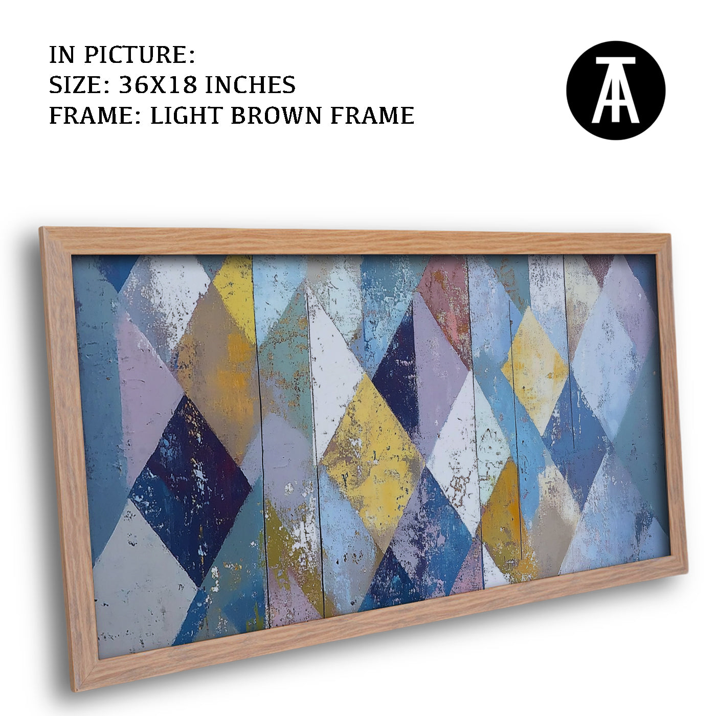 Artwork in Dark Brown Frame