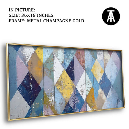 Artwork in Light Brown Frame