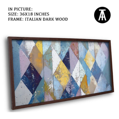 Artwork in Dark Wood Frame
