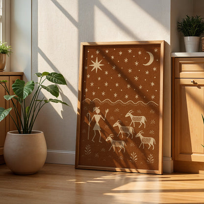 Heritage Indian Painting in a Lifestyle Setting
