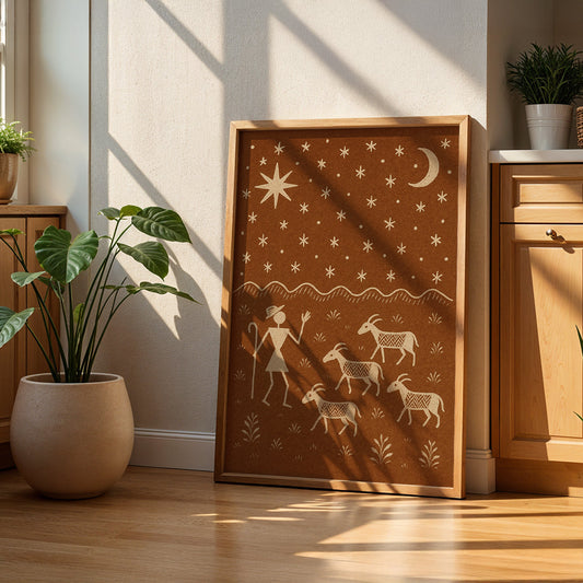 Heritage Indian Painting in a Lifestyle Setting