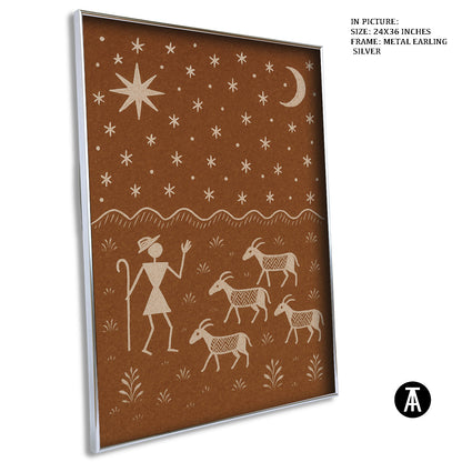 Artwork in Metal Earling Silver Frame