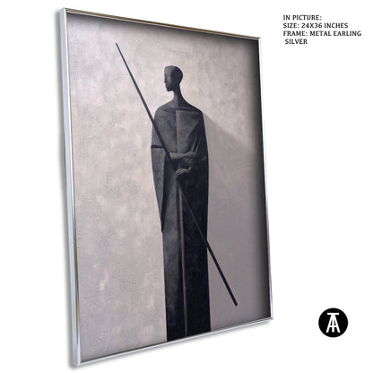 Artwork in Metal Earling Silver Frame