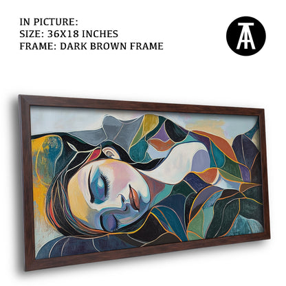 Artwork in Metal Champagne Gold Frame