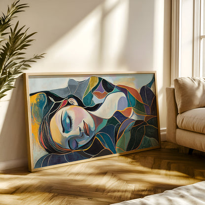 Modern Art Painting in a Lifestyle Setting