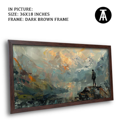 Artwork in Metal Champagne Gold Frame