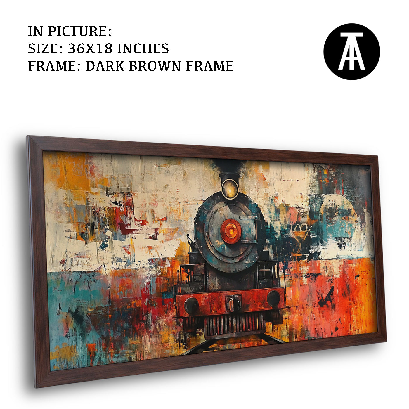 Artwork in Metal Champagne Gold Frame