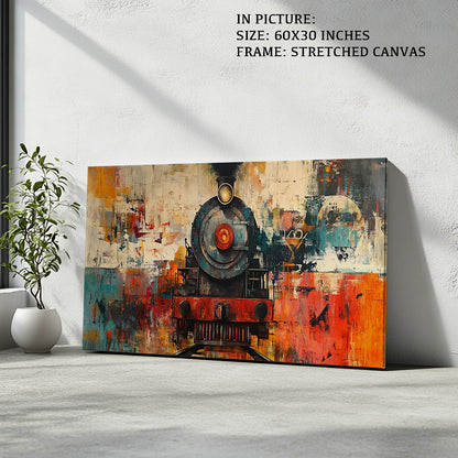Artwork in Natural Wood Frame