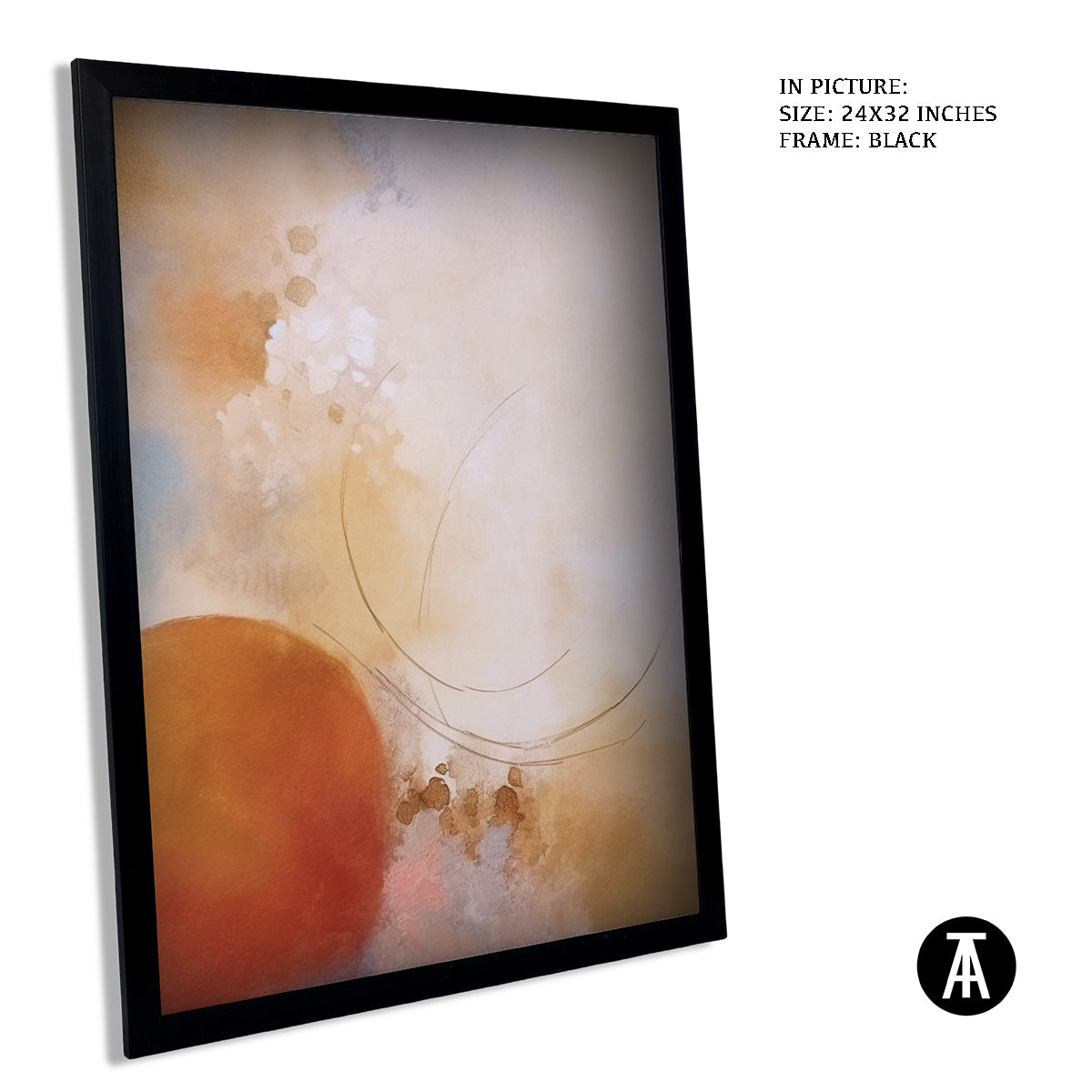 Sample Artwork in Black Frame